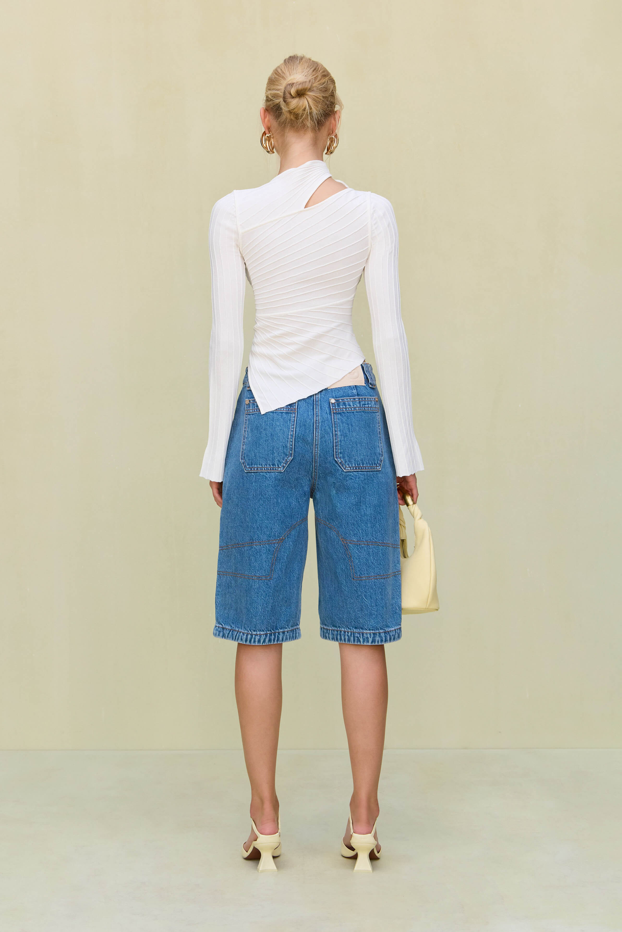 TAYLA KNIT TOP - OFF WHITE