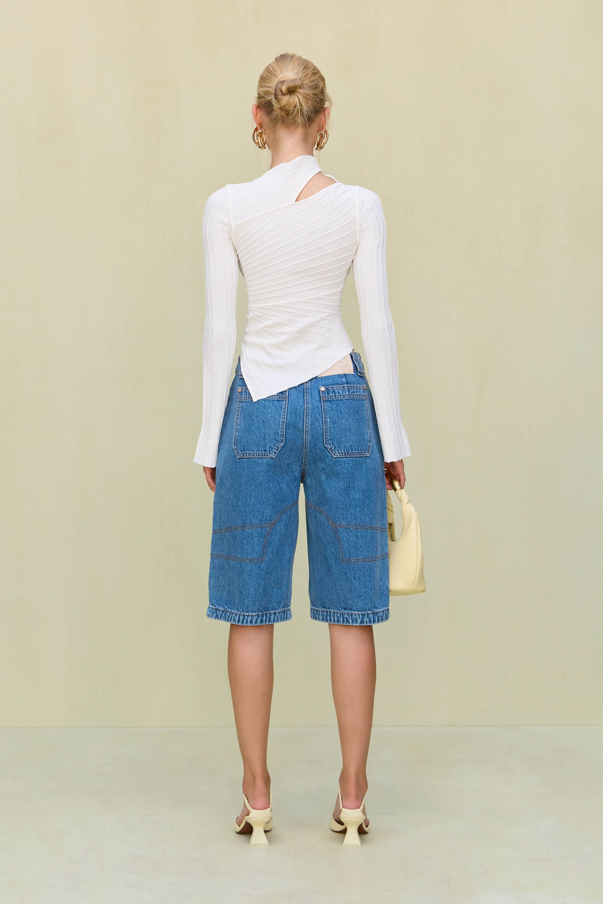 TAYLA KNIT TOP - OFF WHITE