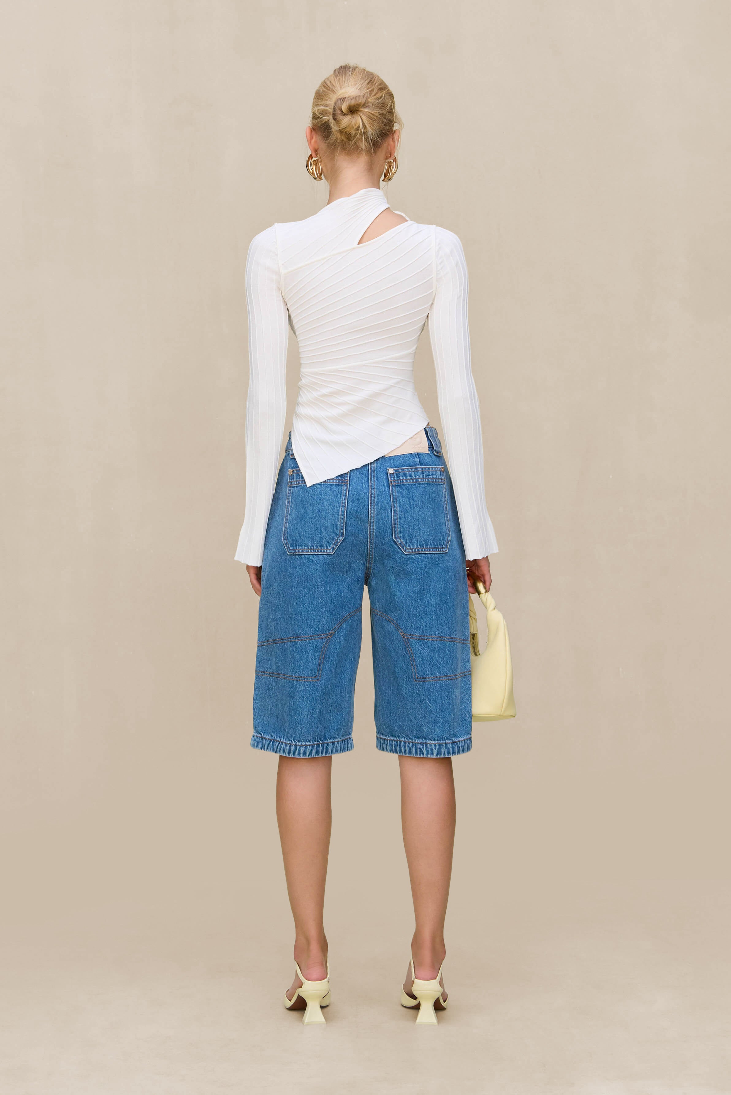TAYLA KNIT TOP - OFF WHITE