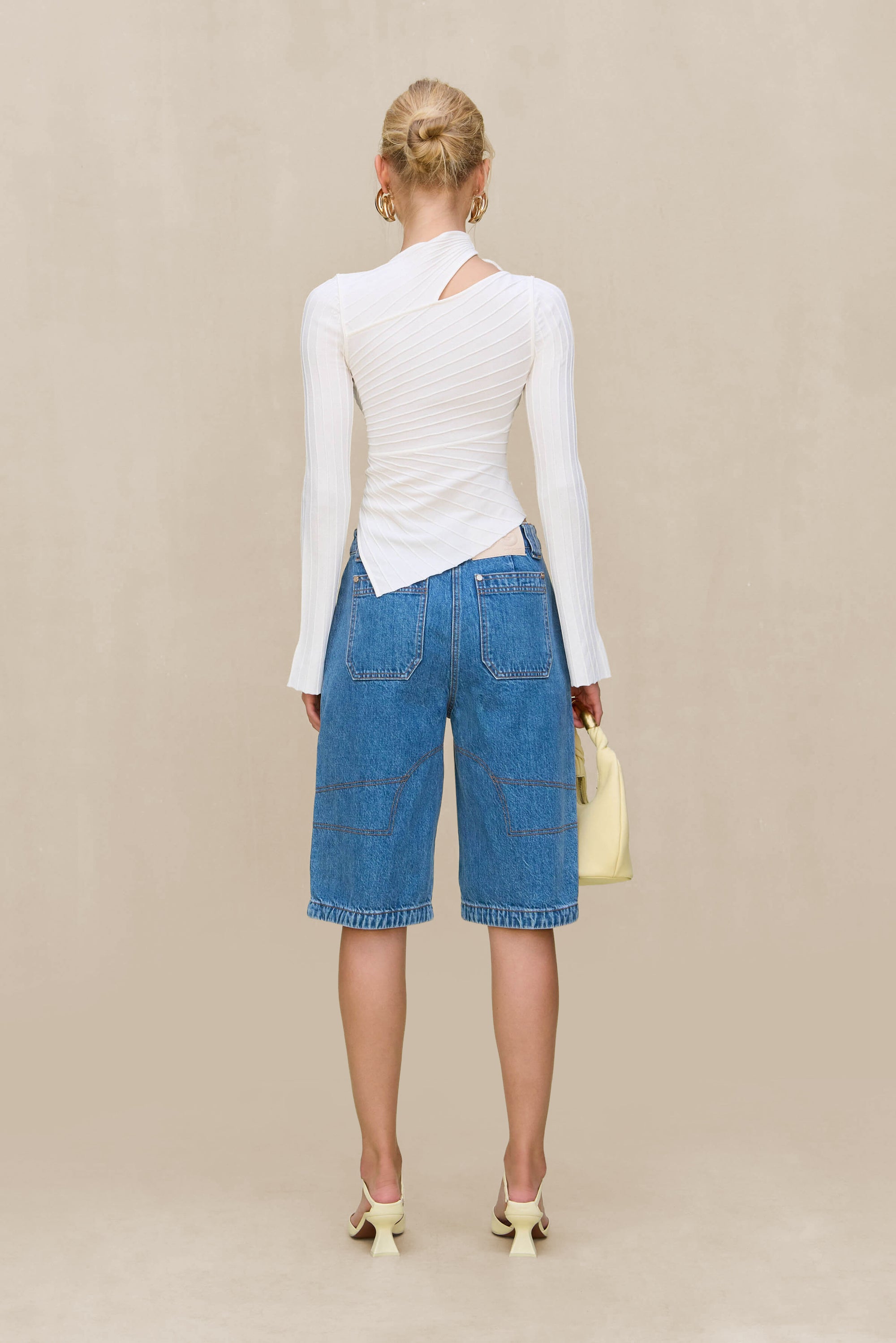 TAYLA KNIT TOP - OFF WHITE