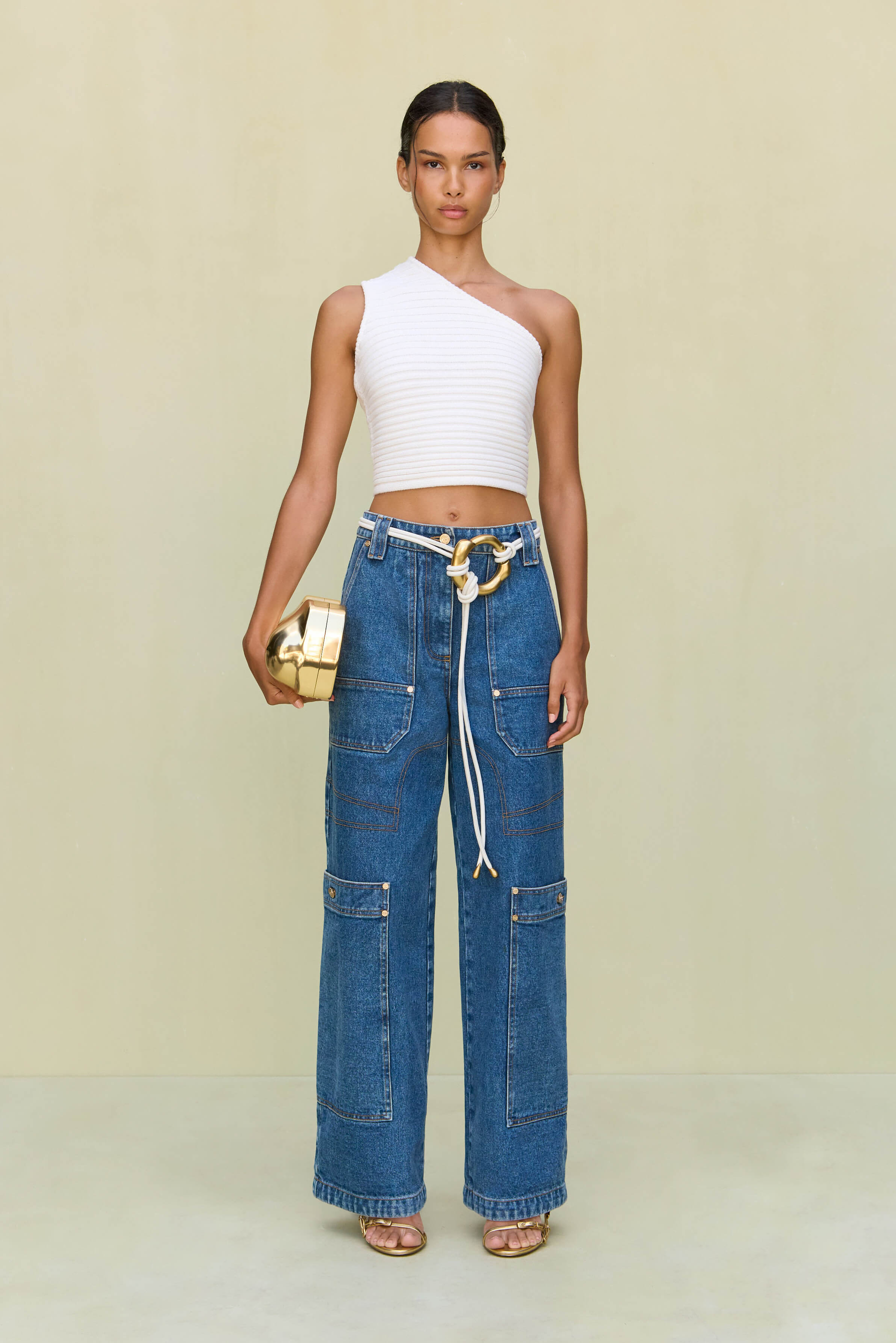 FELICIA KNIT TOP - OFF WHITE