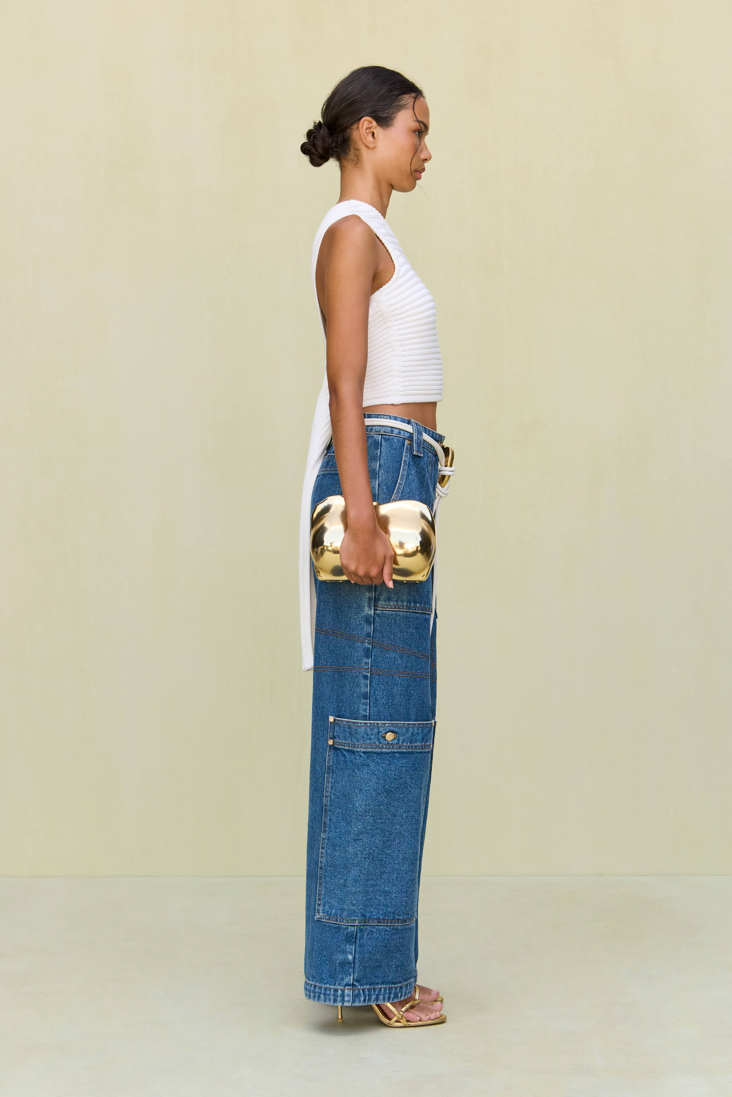 FELICIA KNIT TOP - OFF WHITE