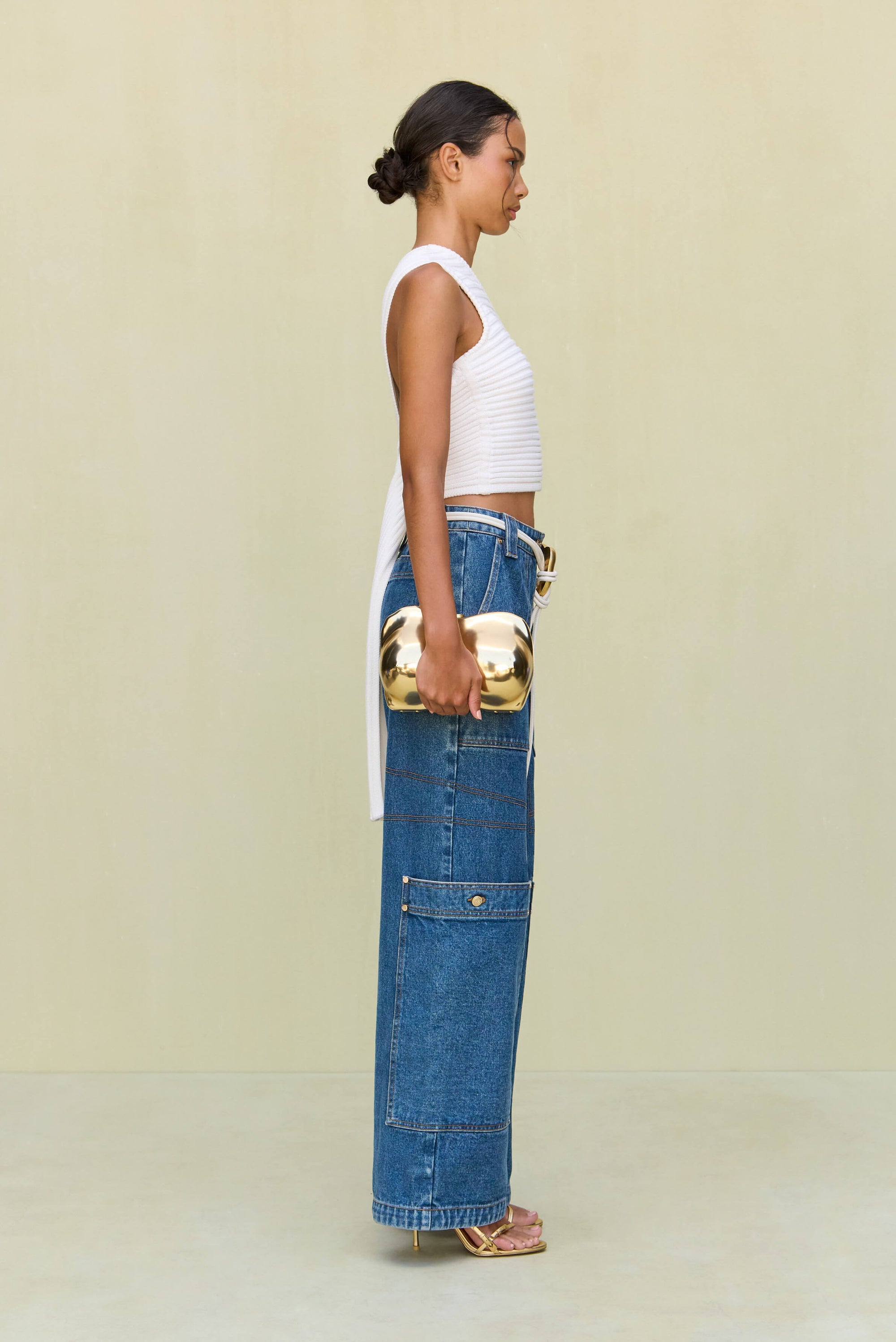 FELICIA KNIT TOP - OFF WHITE