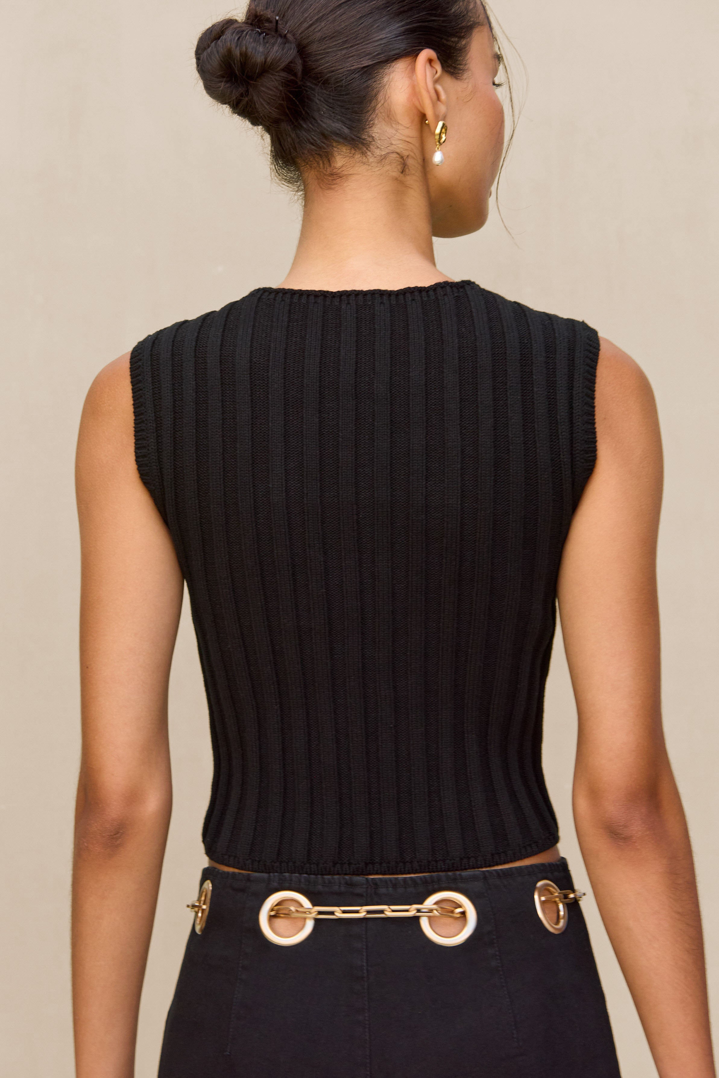 ANZU KNIT TOP - BLACK – CULT GAIA