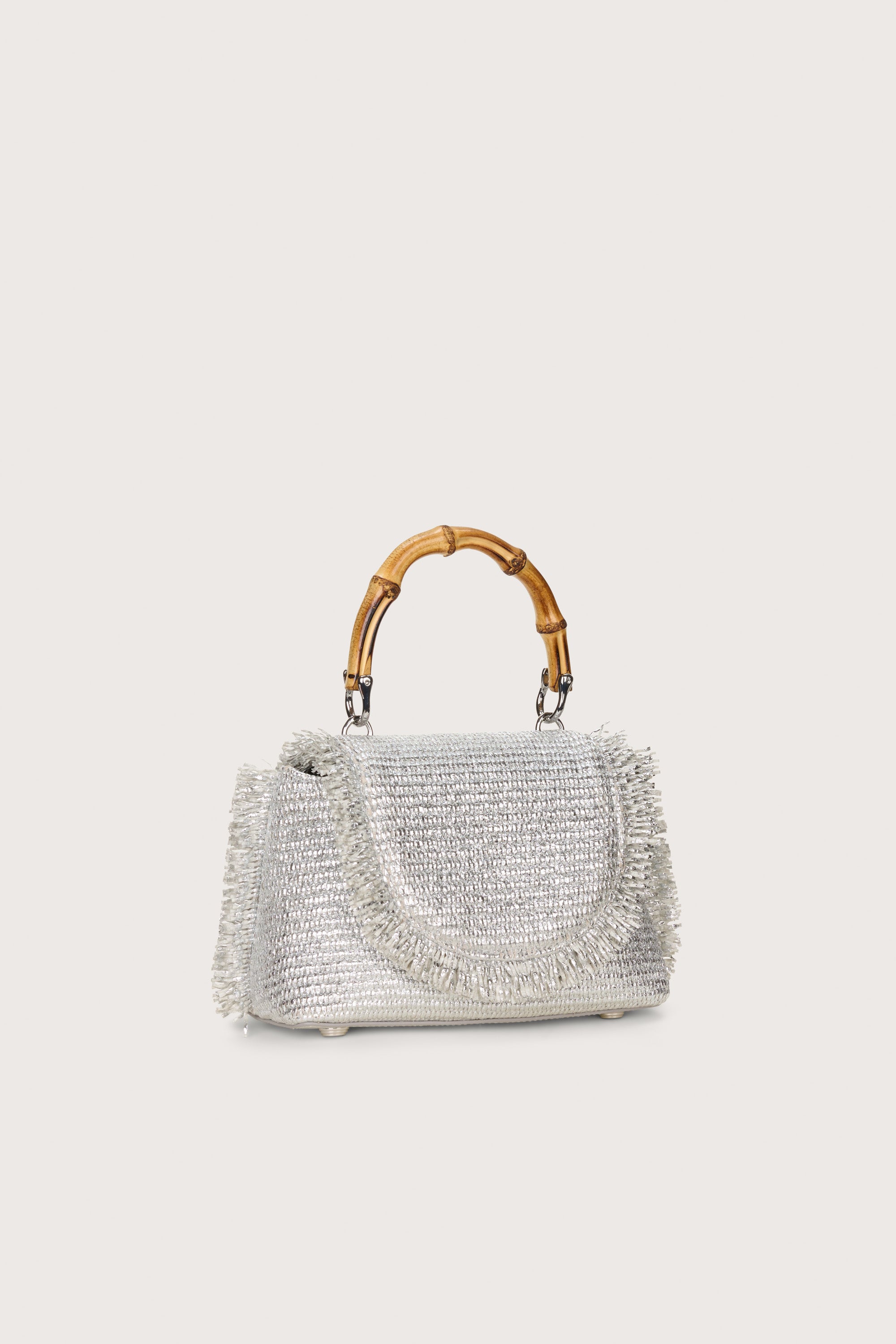 CULT GAIA OZZY MINI TOP HANDLE BAG IN SILVER