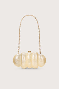 PUFFER CLUTCH - IVORY