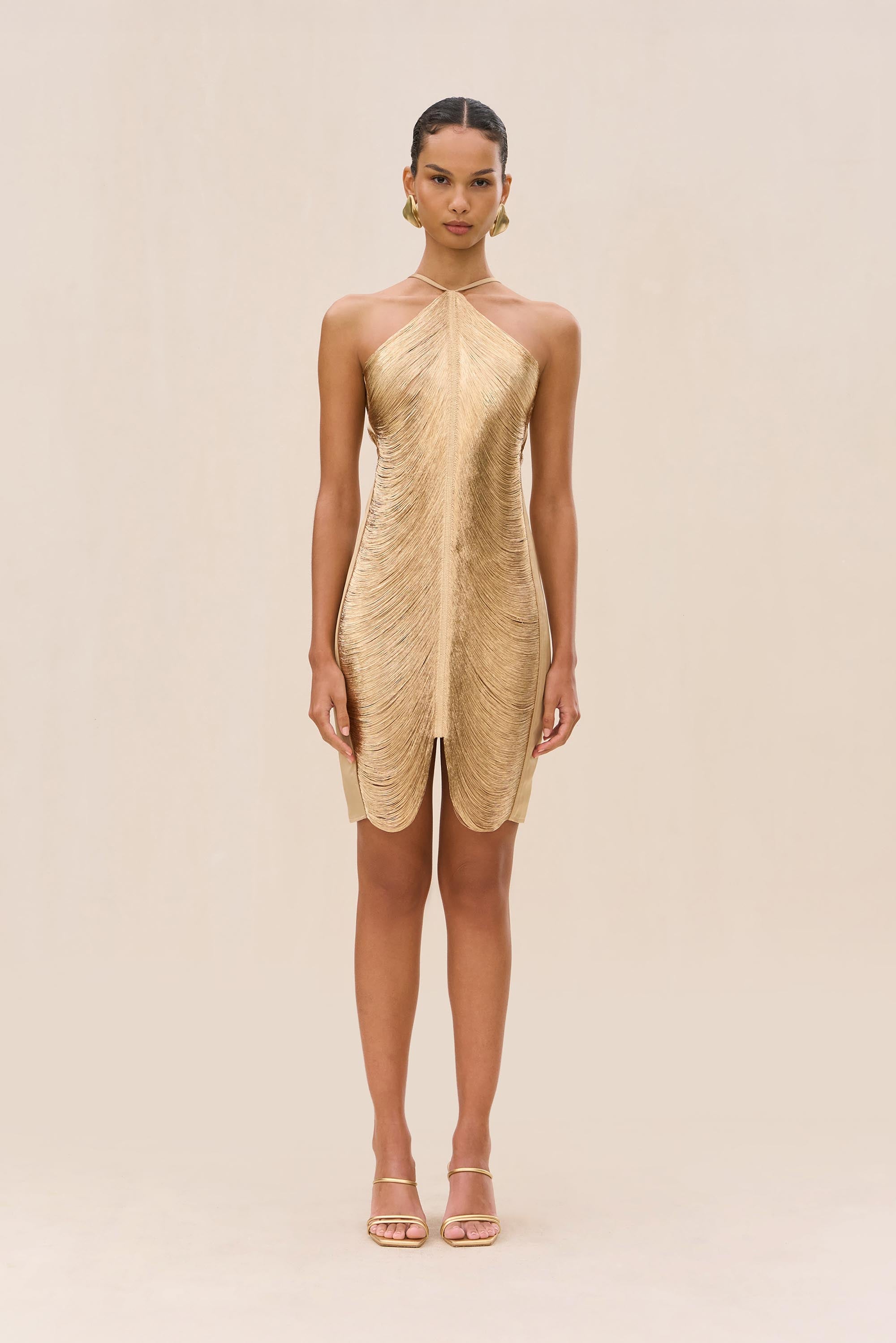 MARA DRESS - LIGHT GOLD