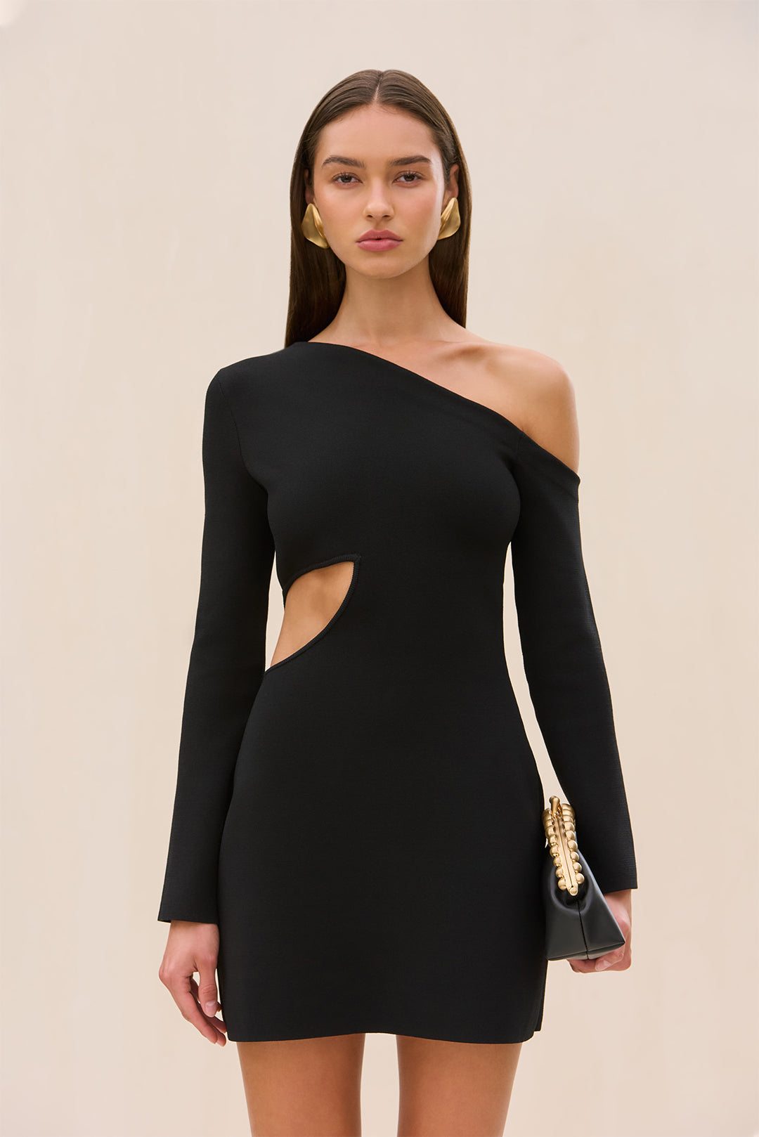 LIA KNIT DRESS - BLACK