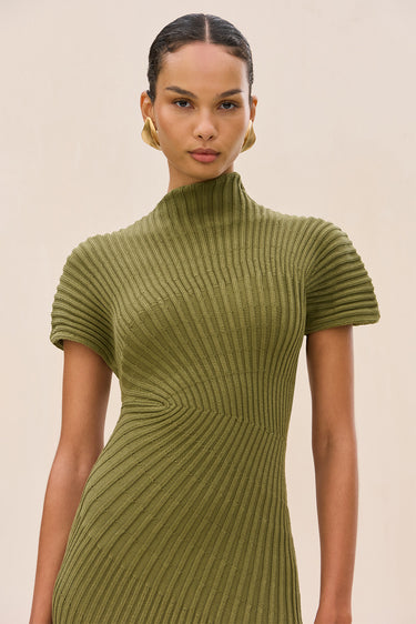 CHRYSTA KNIT DRESS - CEDAR | CHRYSTA KNIT DRESS - CEDAR | Secondary image