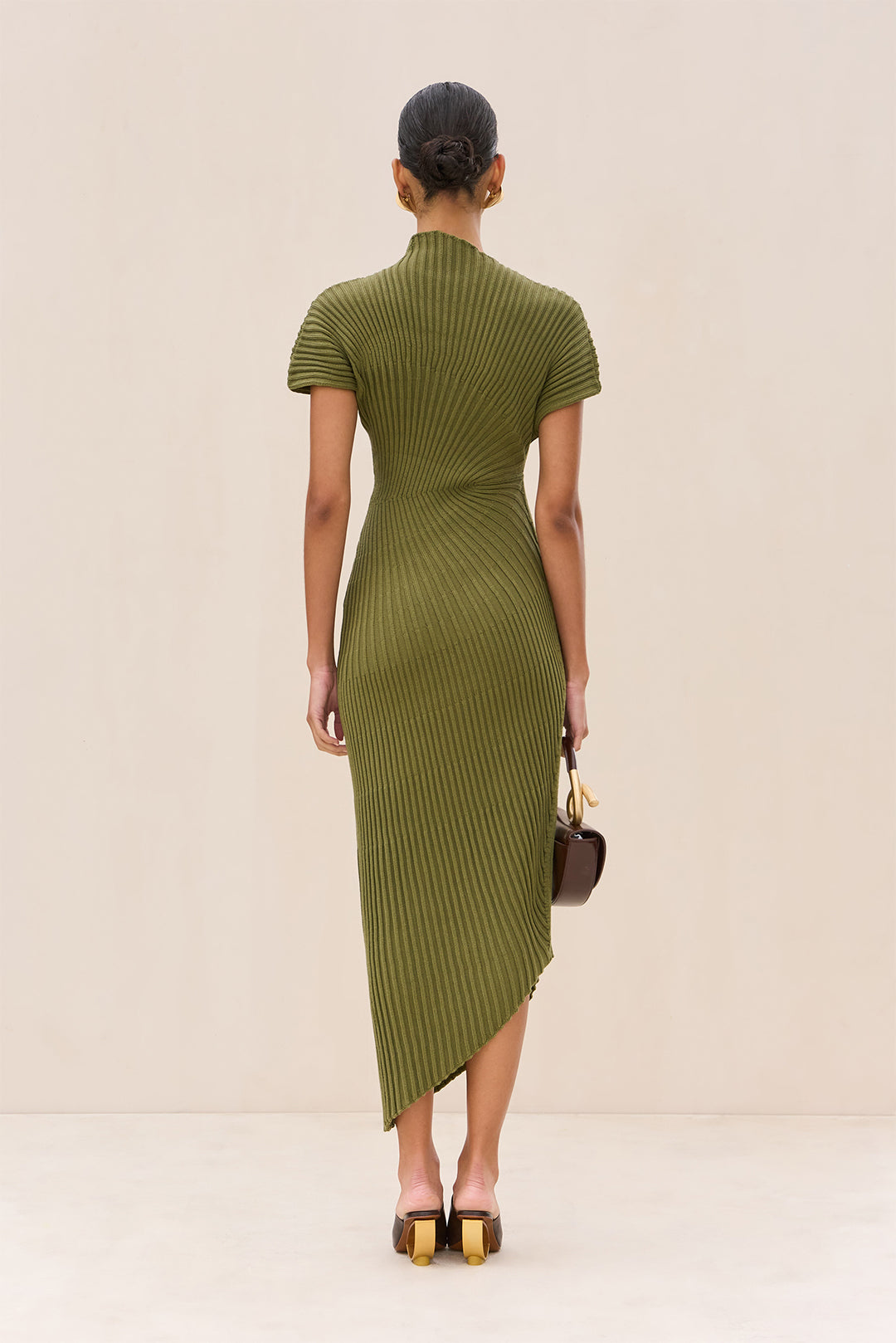 CHRYSTA KNIT DRESS - CEDAR