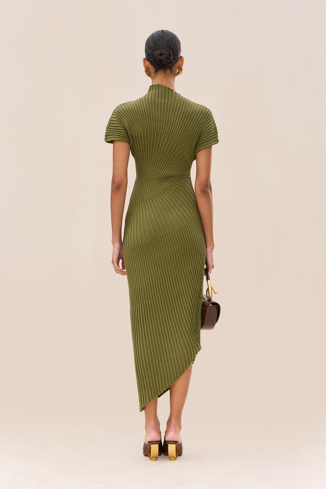 CHRYSTA KNIT DRESS - CEDAR