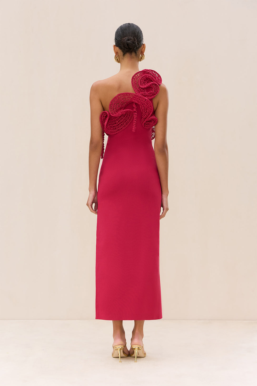 ARRI KNIT GOWN - MAGENTA