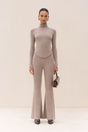 BELLE KNIT TURTLENECK - FOG