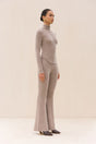 BELLE KNIT TURTLENECK - FOG