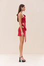 BLENDIE KNIT DRESS - MERLOT