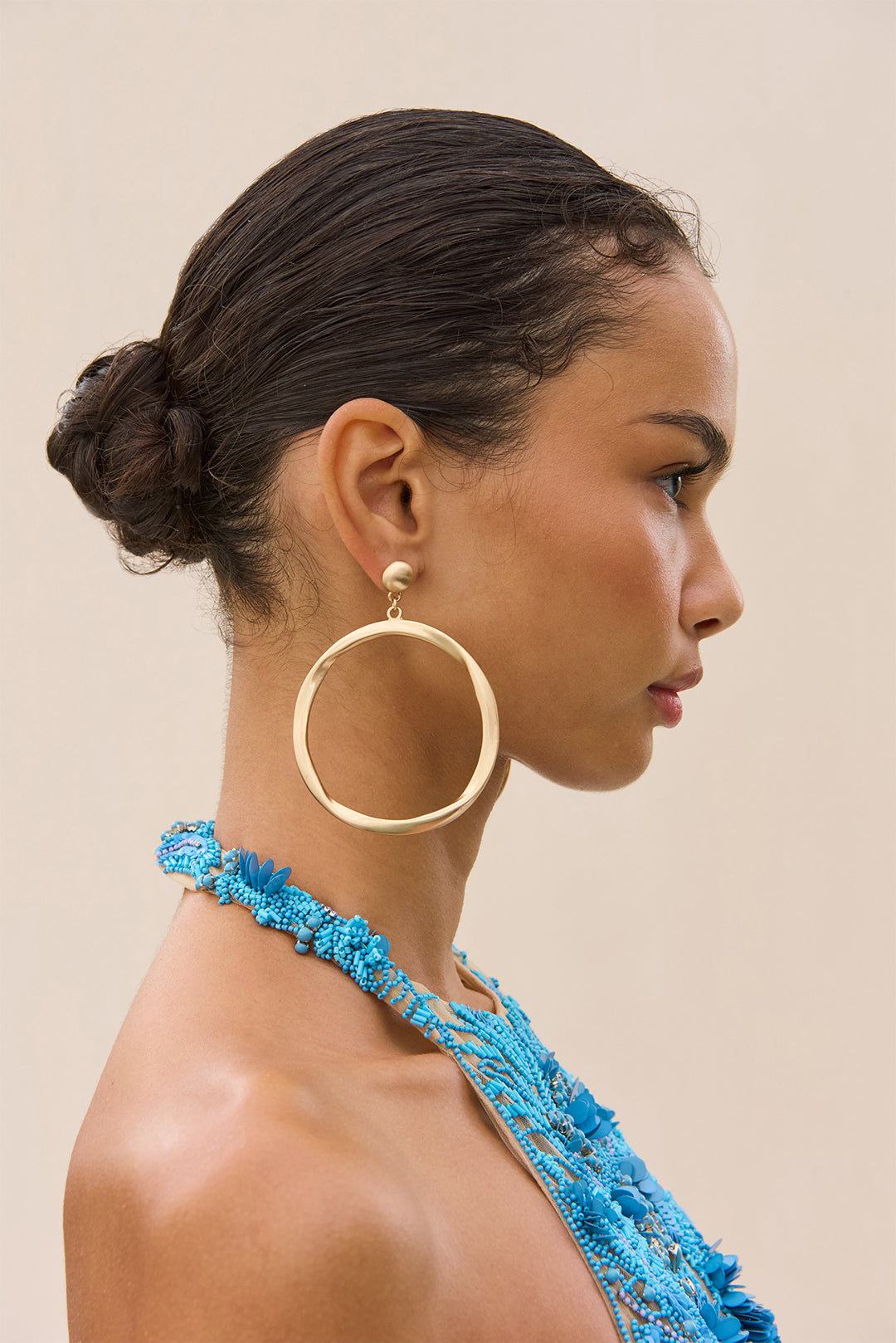 SERENA EARRING - BRUSHED BRASS