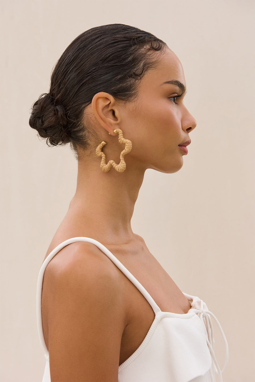 EMIKO EARRING - TOASTED NATURAL