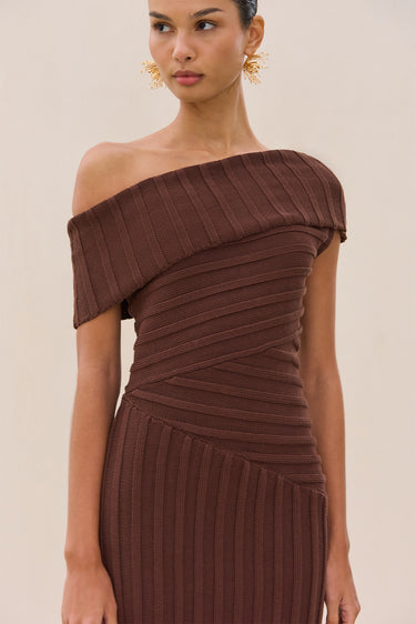OCEANE KNIT DRESS - JAVA | OCEANE KNIT DRESS - JAVA