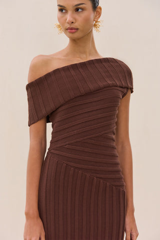 OCEANE KNIT DRESS - JAVA
