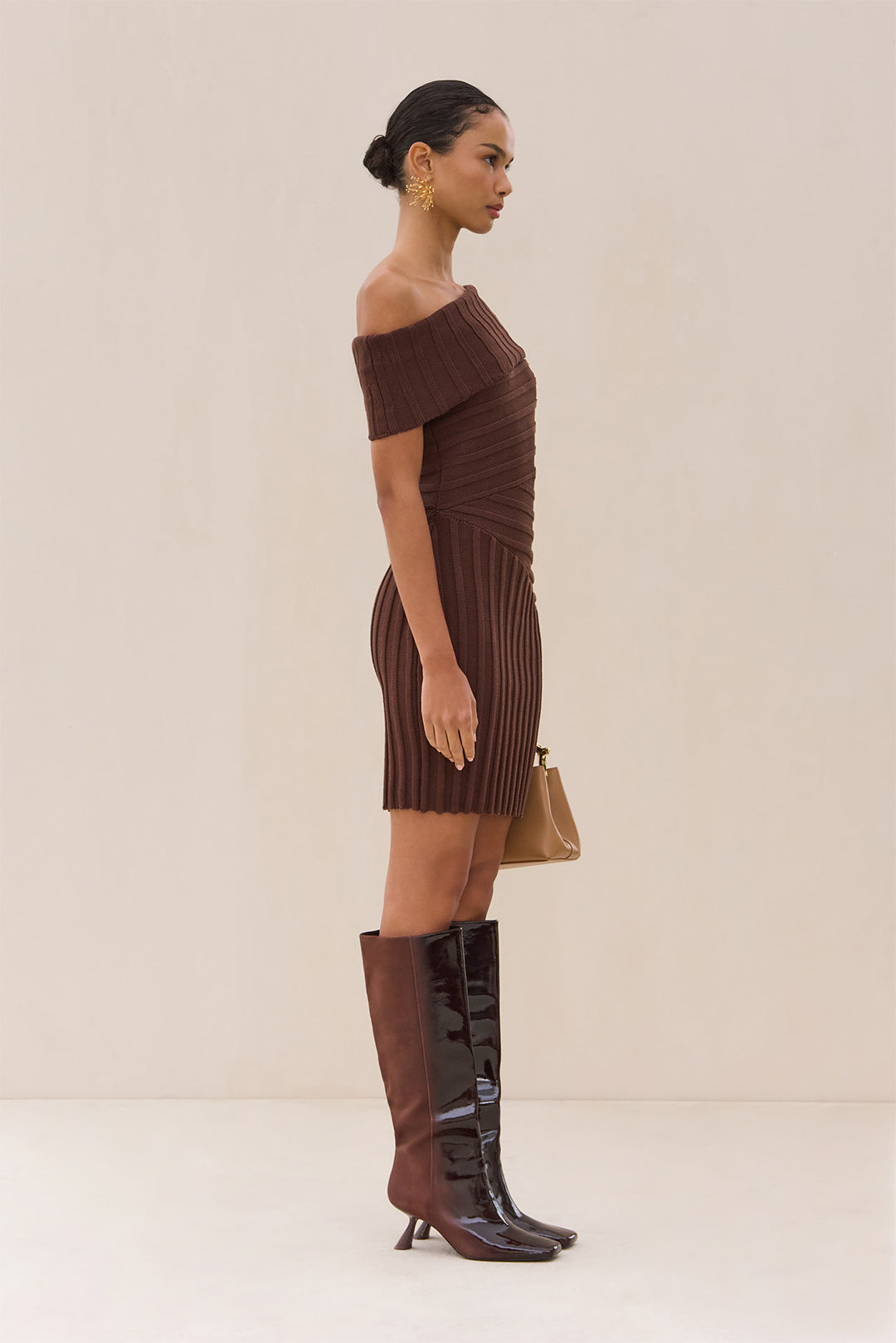 OCEANE KNIT DRESS - JAVA