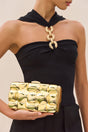 DARCY CLUTCH - SHINY GOLD