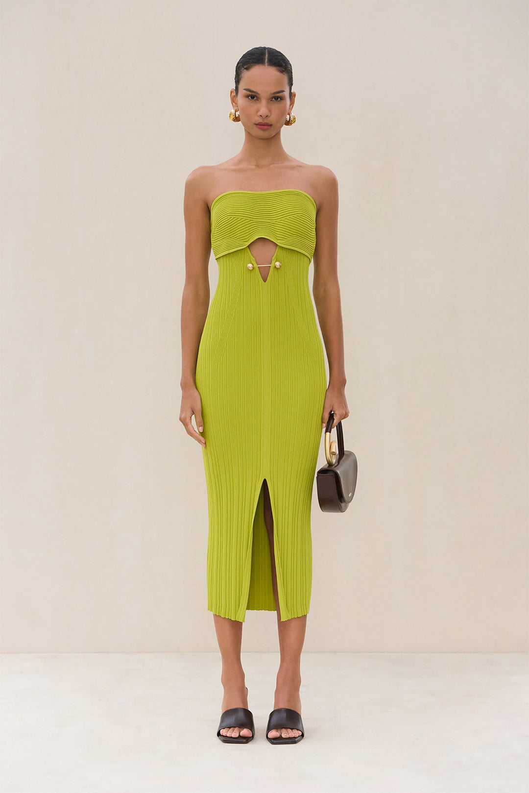 CHRISTY KNIT DRESS - ALGAE