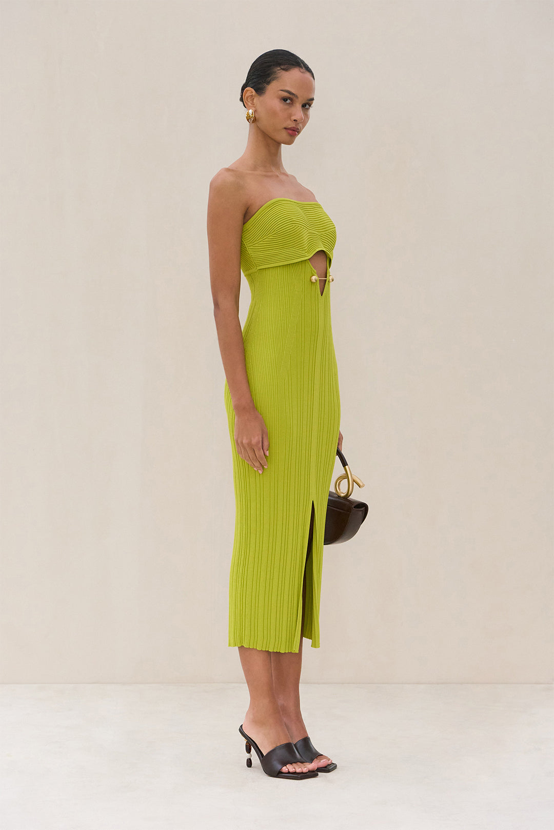 CHRISTY KNIT DRESS - ALGAE