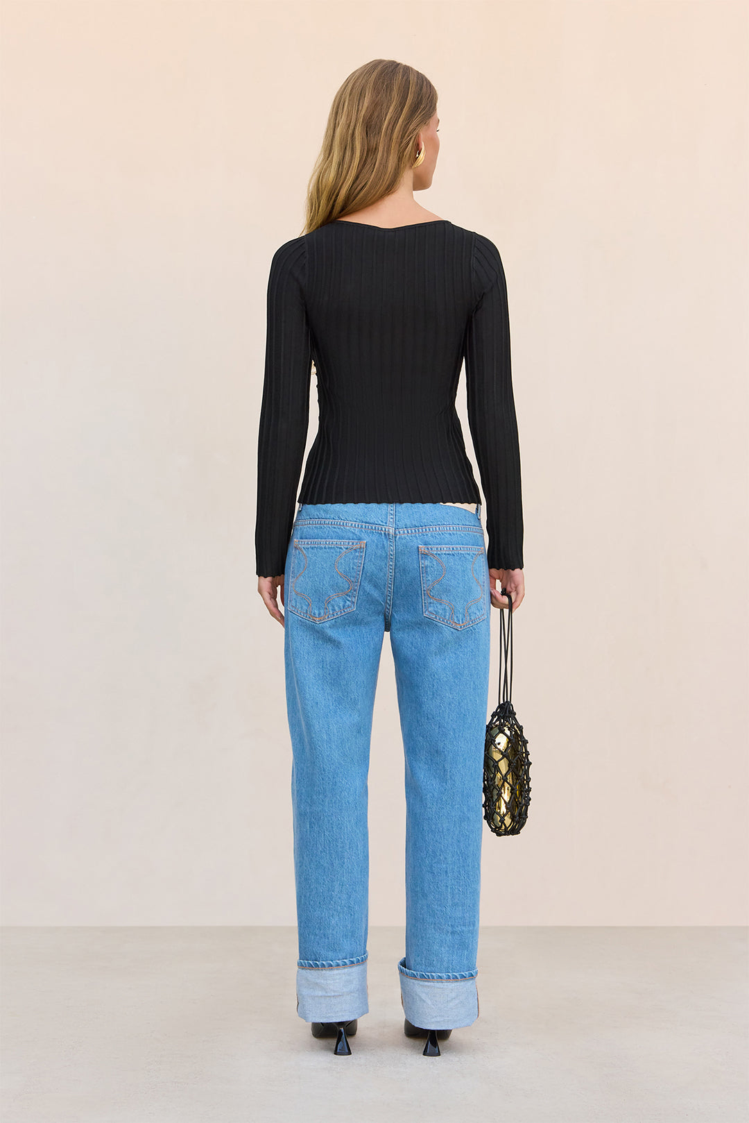 AINE KNIT CARDIGAN - BLACK