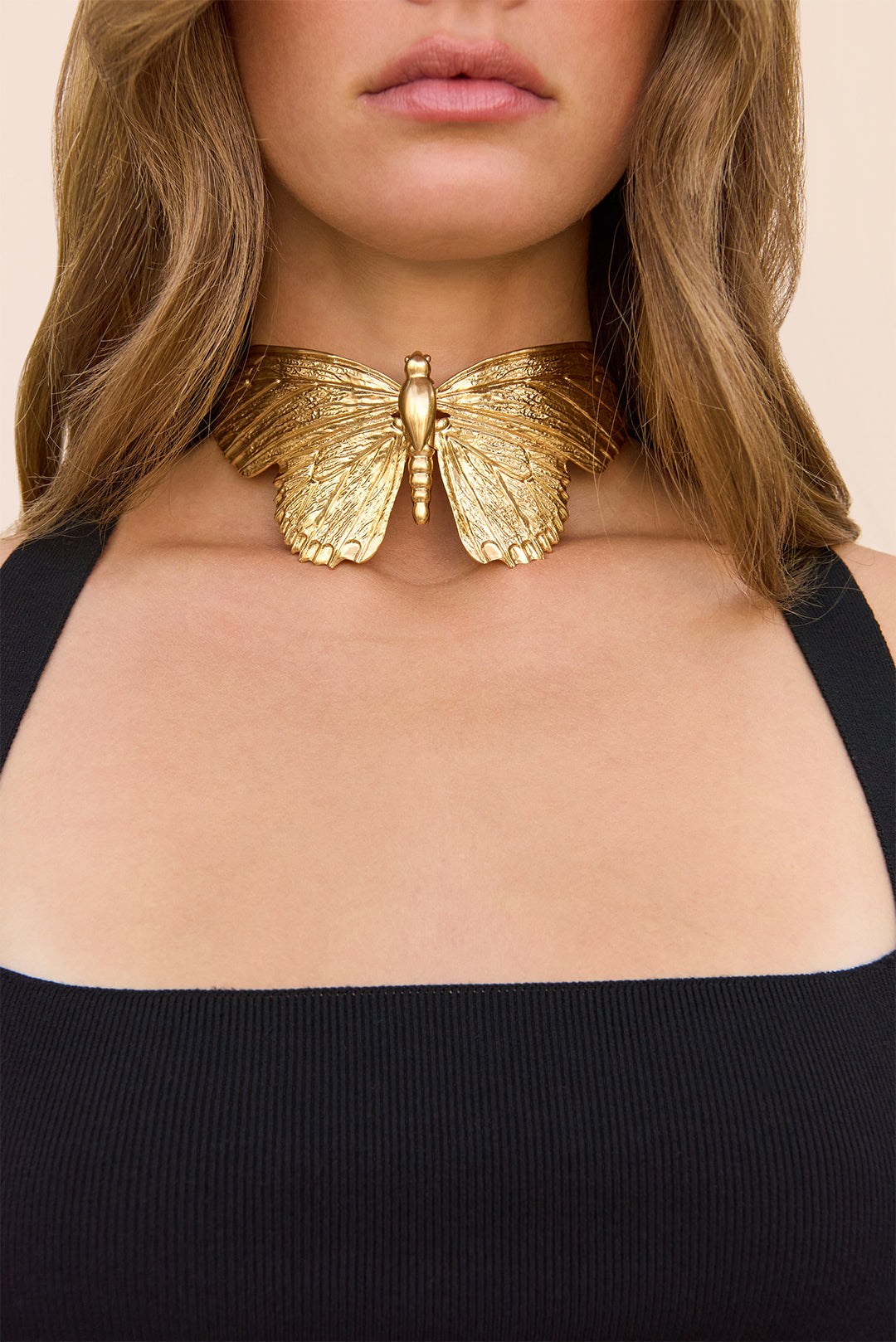 FARFALLA CHOKER - ANTIQUE BRASS