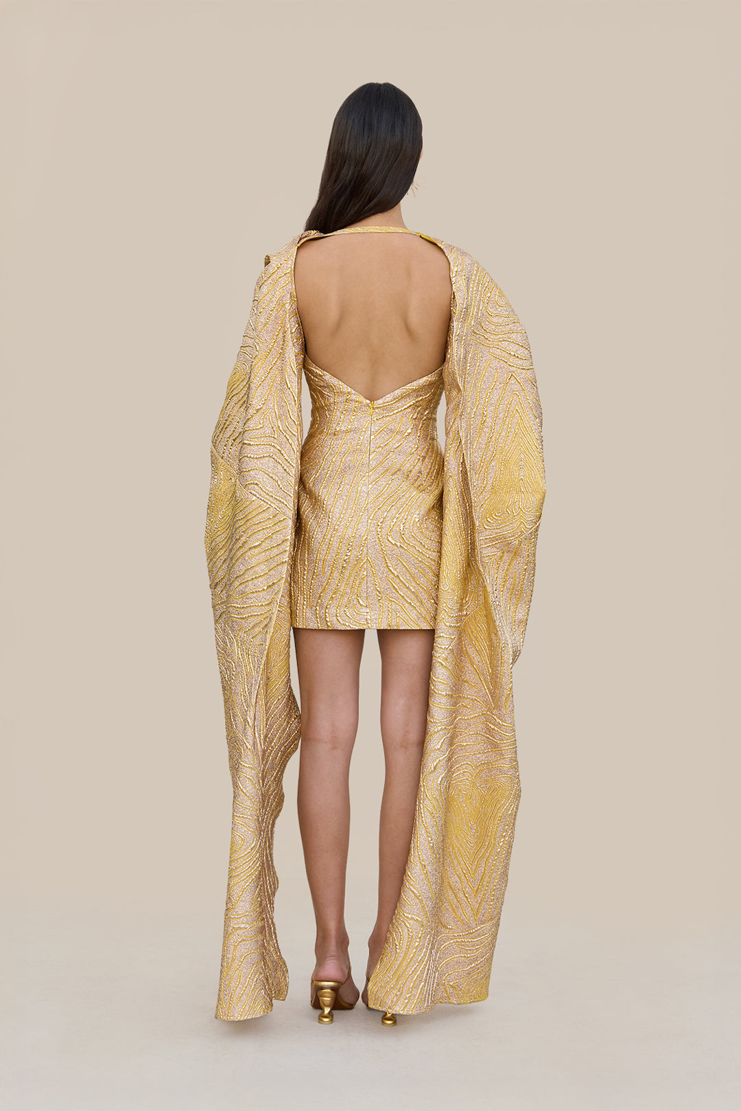 BRANDY DRESS - GOLD MULTI CULT GAIA BRANDY DRESS - GOLD MULTI CULT GAIA