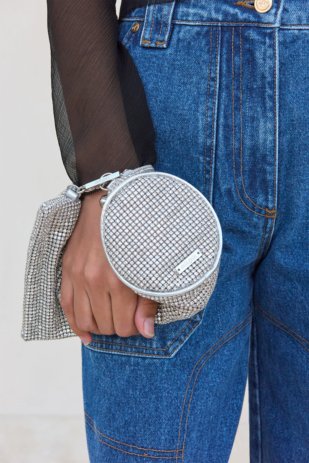 VIERA RHINESTONE WRISTLET - CLEAR