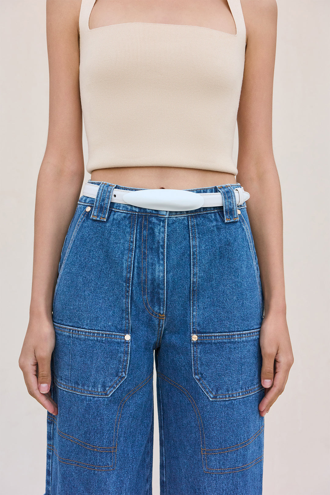 FIORE BELT - WHITE