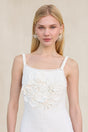 TALYA CROCHET ROMPER - OFF WHITE