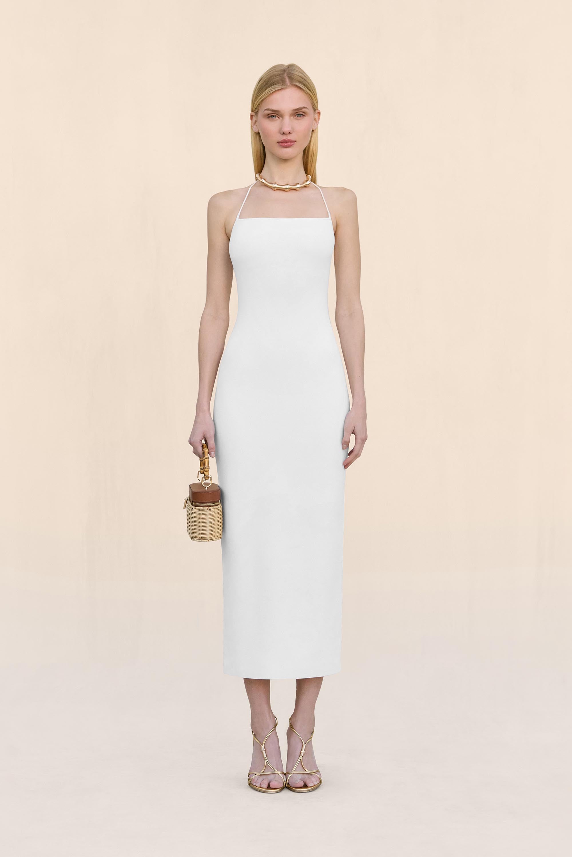 MELVILLE KNIT DRESS - OFF WHITE