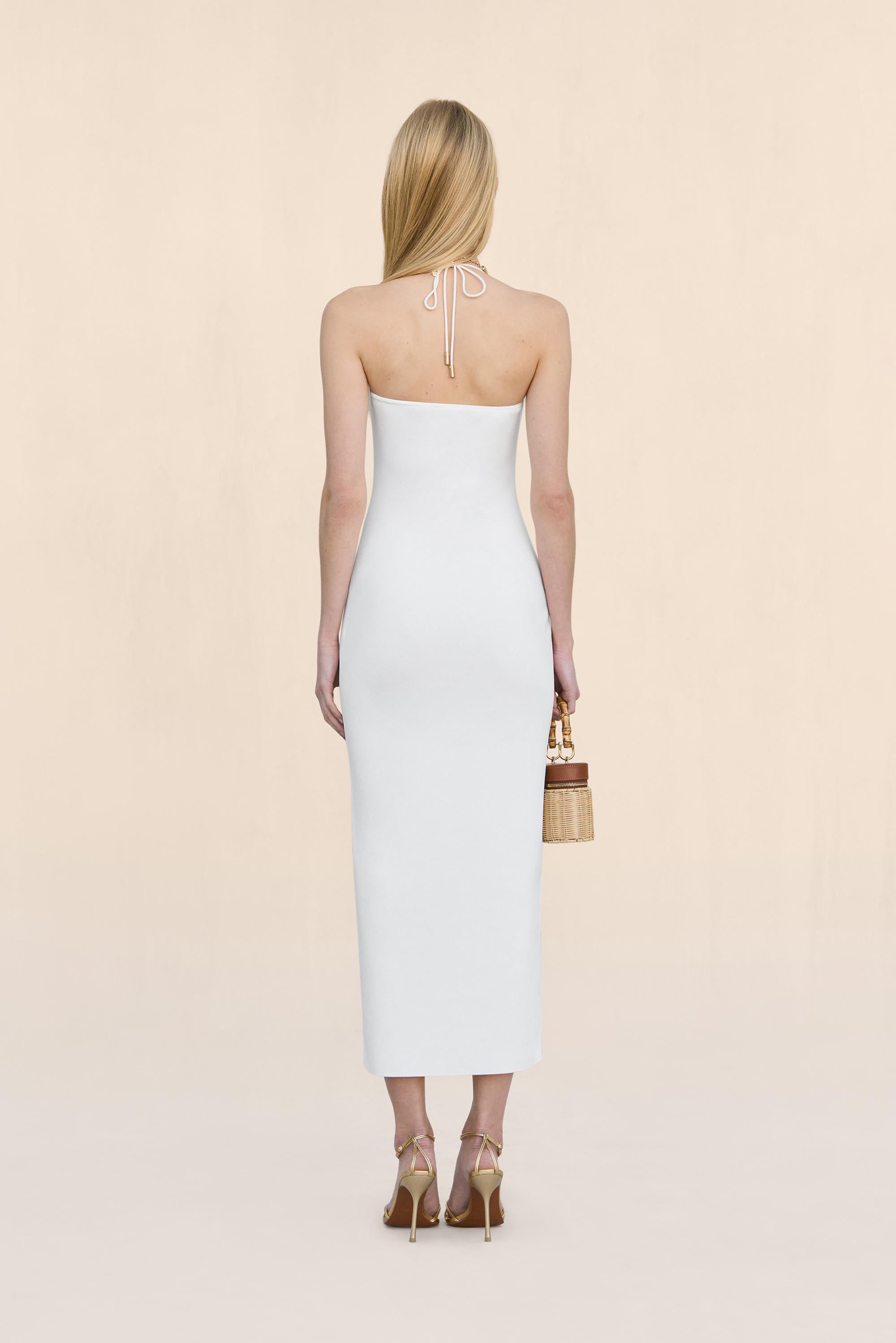 MELVILLE KNIT DRESS - OFF WHITE