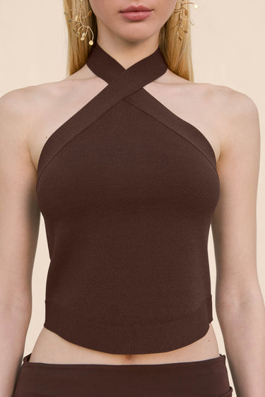 LOUISA KNIT TOP - JAVA | LOUISA KNIT TOP - JAVA