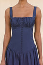 EMMETT DRESS - DEEP LAKE