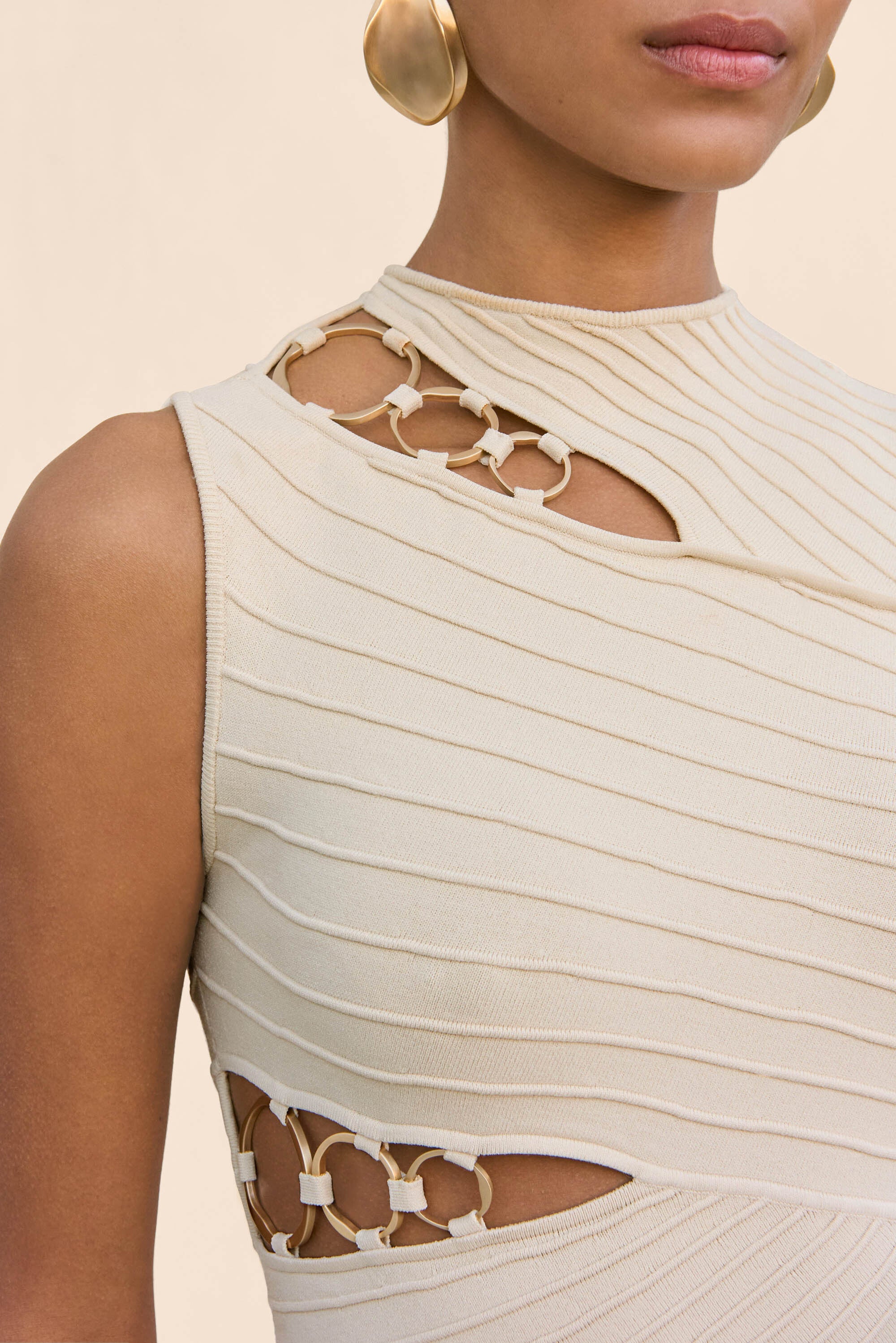 DIMETRIA KNIT DRESS - BEACH