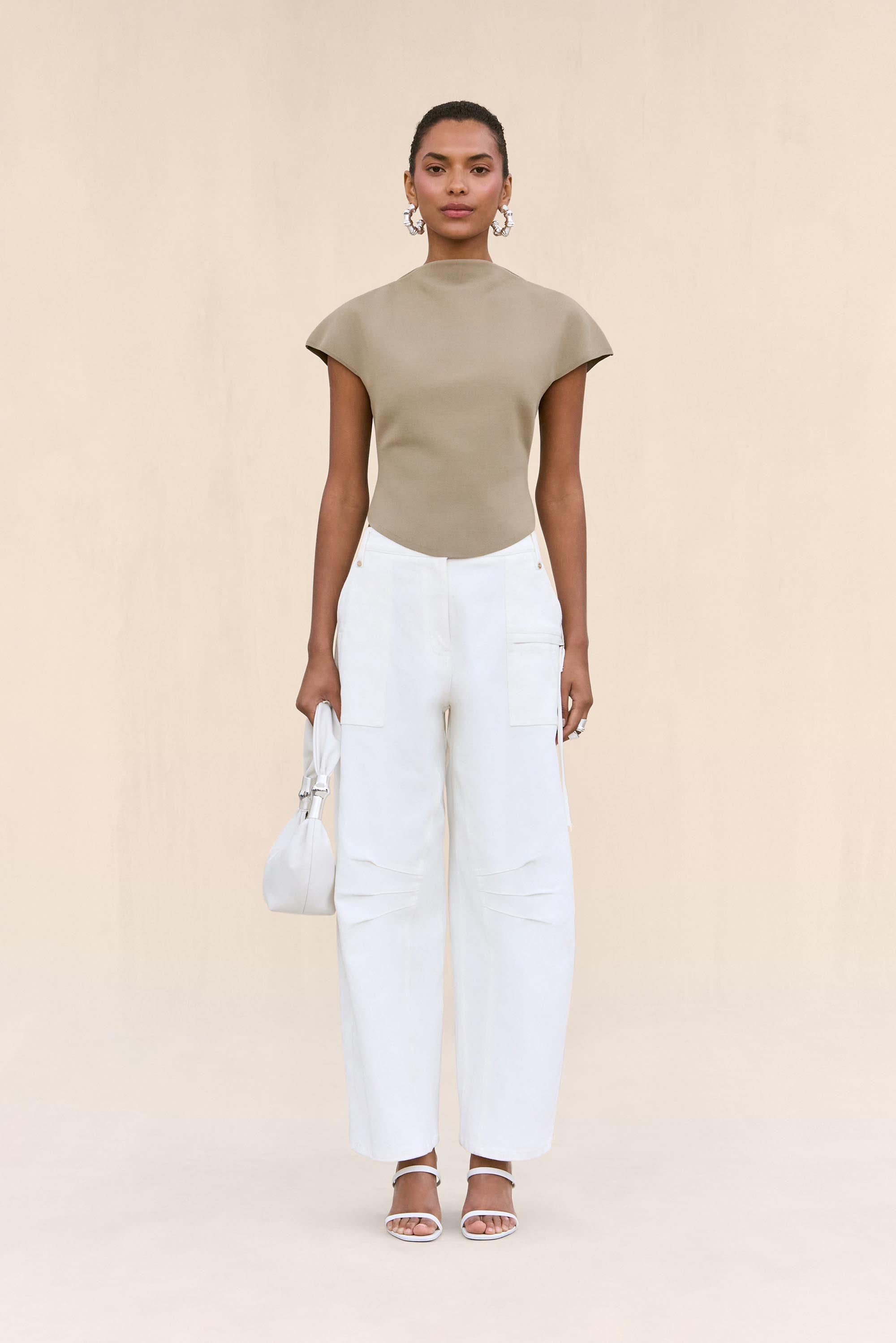 VIRGINIANA KNIT TOP - NUTMEG