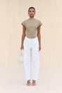 VIRGINIANA KNIT TOP - NUTMEG
