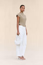 VIRGINIANA KNIT TOP - NUTMEG