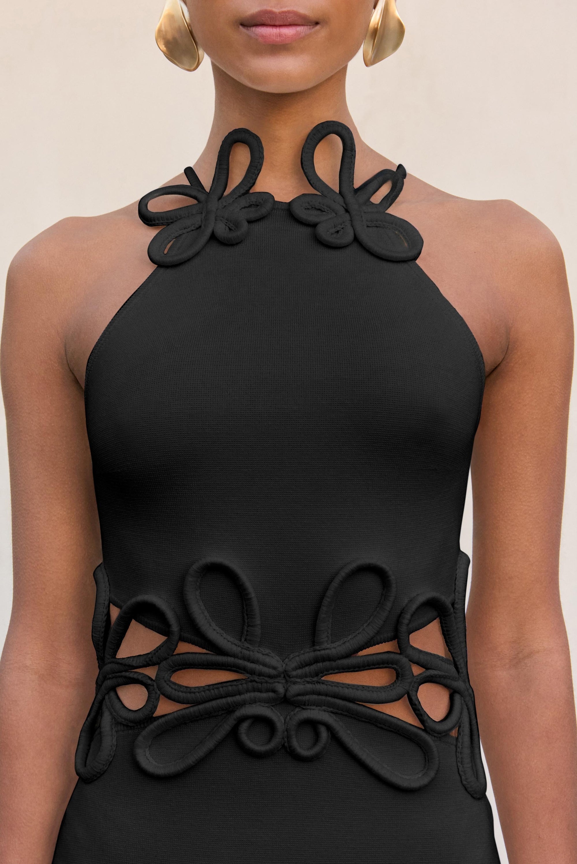 JENA KNIT DRESS - BLACK