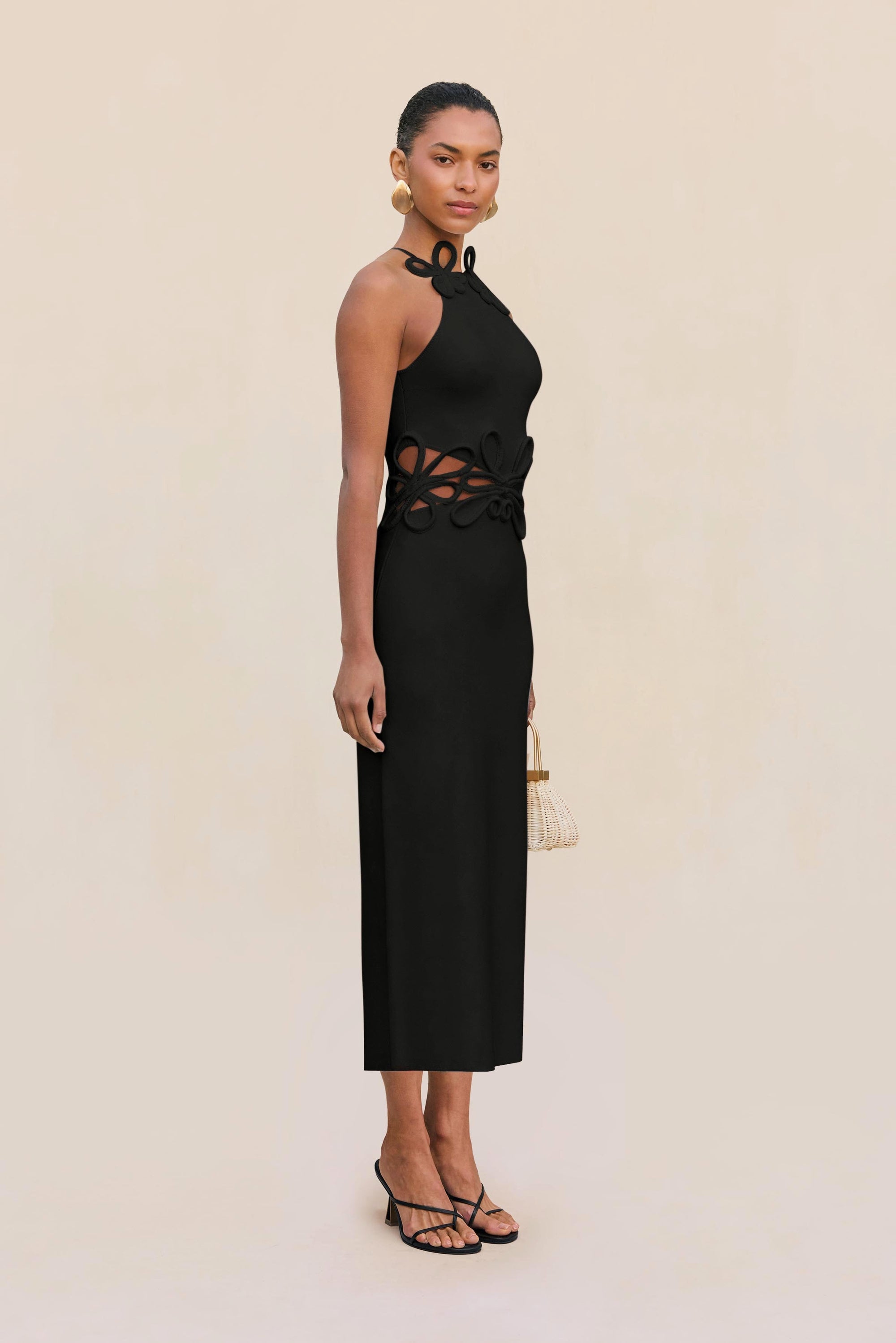 JENA KNIT DRESS - BLACK