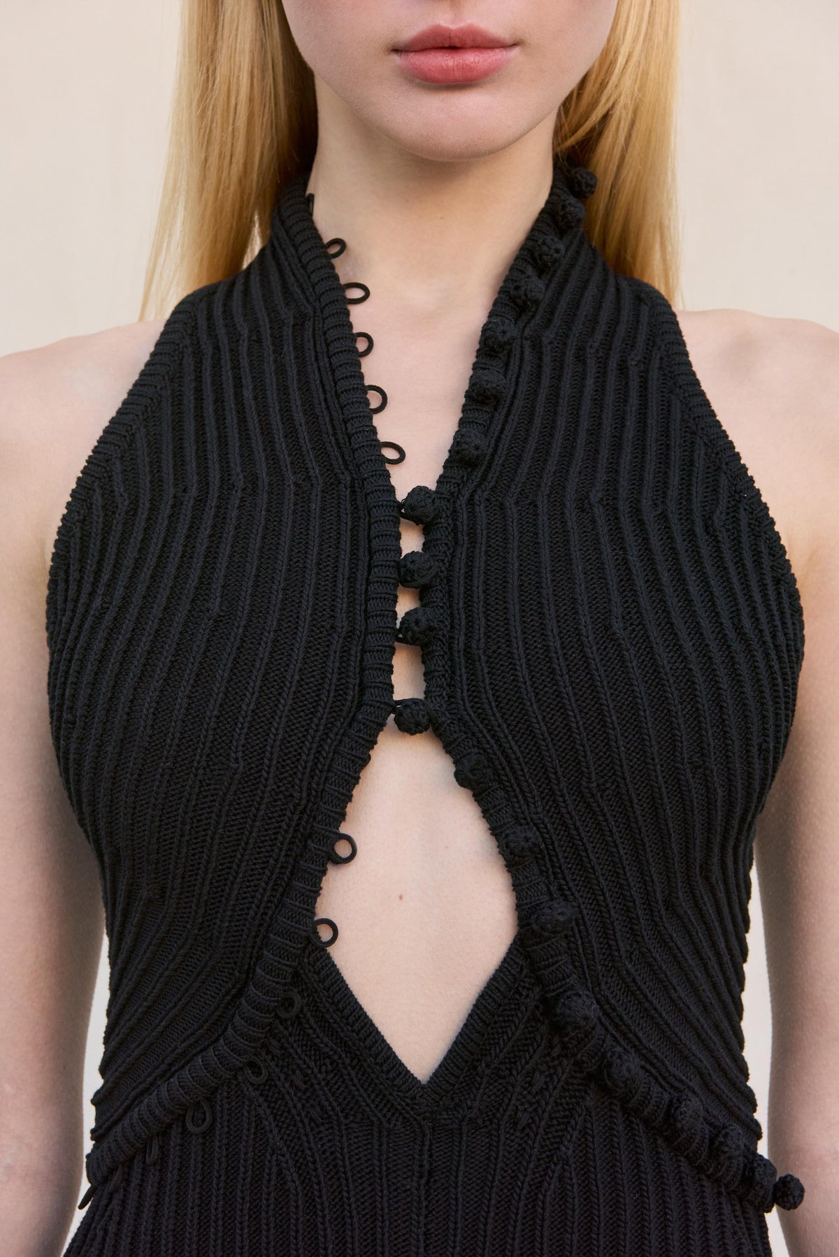 VIVIENNE KNIT DRESS - BLACK