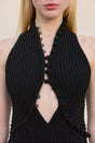 VIVIENNE KNIT DRESS - BLACK