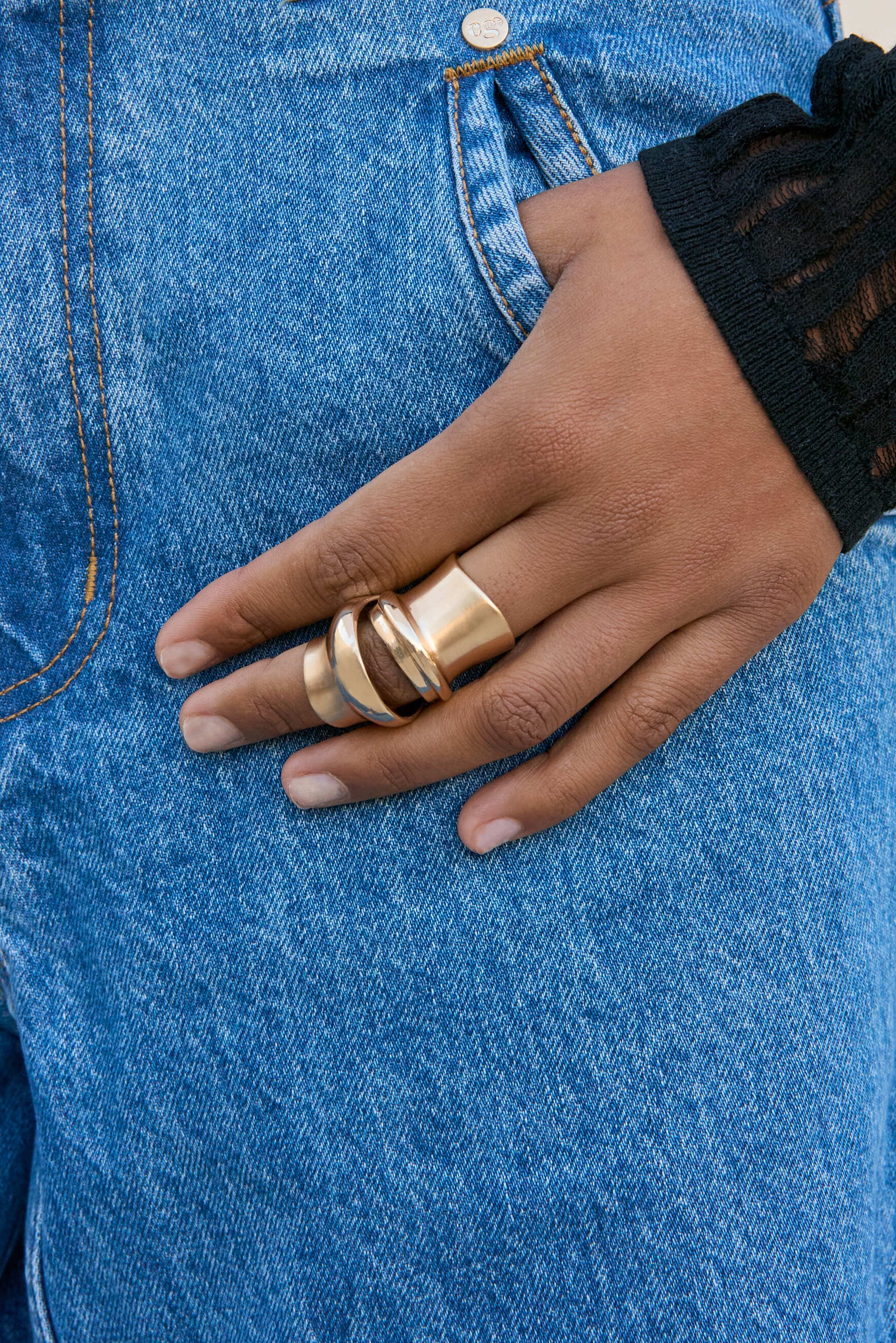 BAMBU RING - BRUSHED BRASS