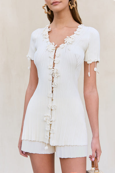 Flower Jacquard Camisole 【sahara MARTE】 Flower Jacquard Camisole 【sahara MARTE】