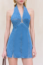 RUMI DRESS - MEDIUM STONE WASH