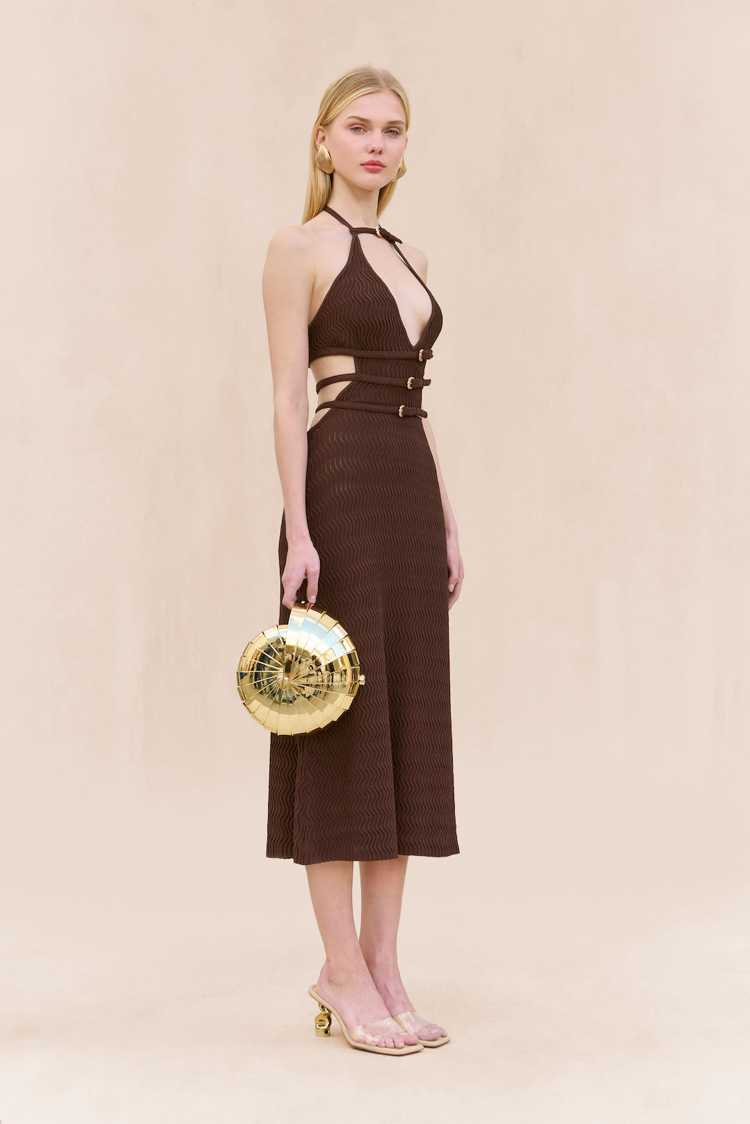 EVALEIGH KNIT DRESS - JAVA
