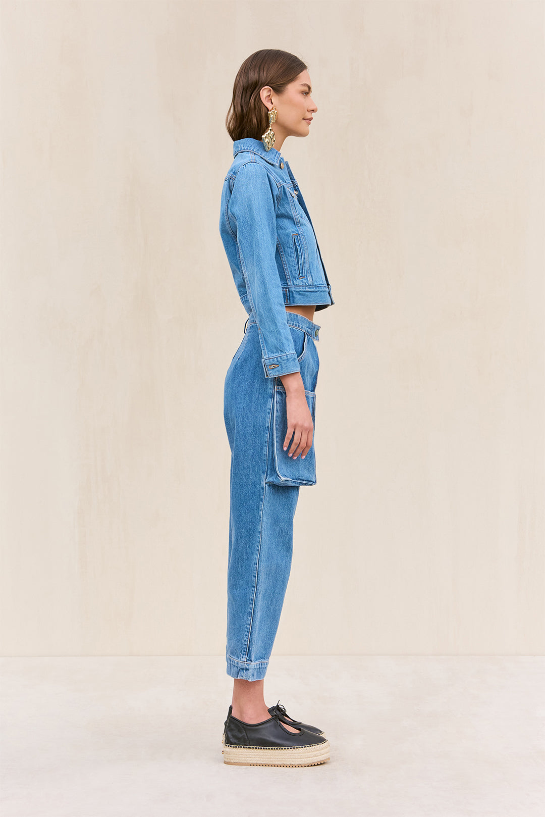 JAMILA JACKET - MEDIUM STONE WASH